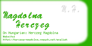 magdolna herczeg business card